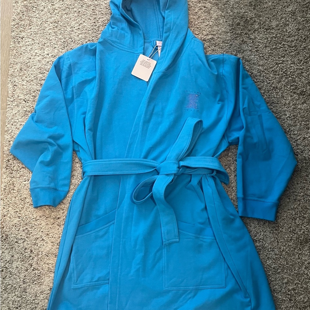 NWT savage x fenty Rihanna blue robe size M/L